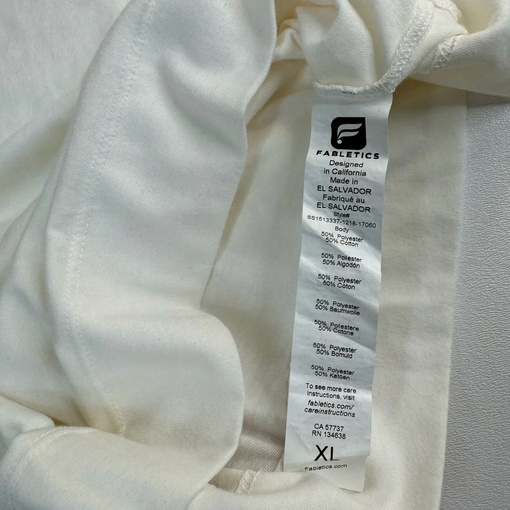 NWT Fabletics Vineyard Scoop Neck Short Sleeve Jersey T Shirt Womens XL - Picture 7 of 11